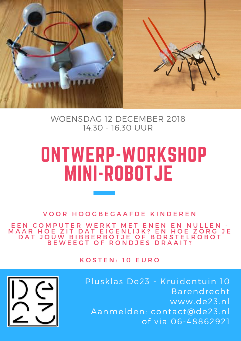 ontwerp-workshop mini-robotje